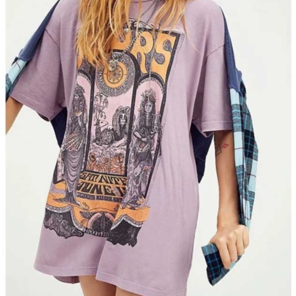 Lilac Purple the doors band concert graphic tee - Picture 2 of 11